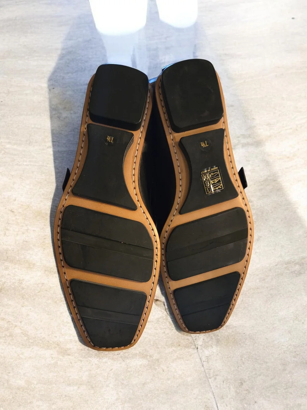 Gucci Black Leather Slip-On Loafers